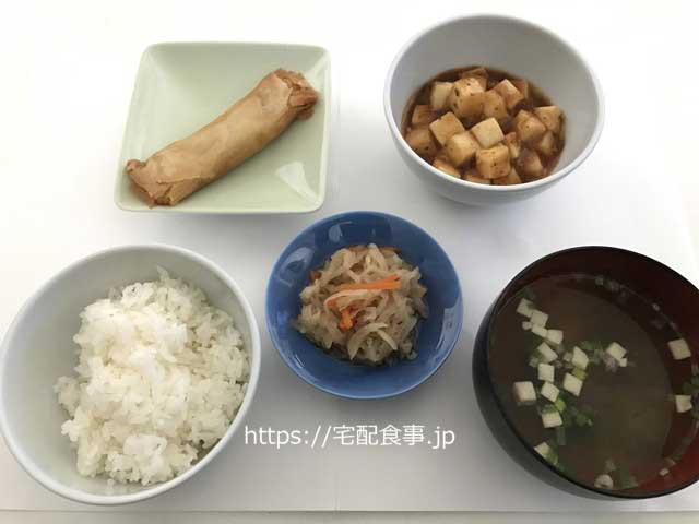 麻婆豆腐セットご飯と味噌汁つき